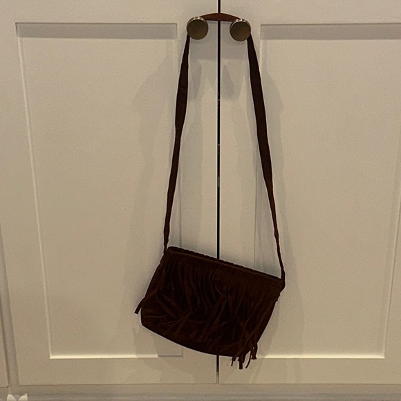 The Children's Place Handbags - EUC Girls TCP The Children’s Place Brown Suede Fringe Bag Boho Western Purse